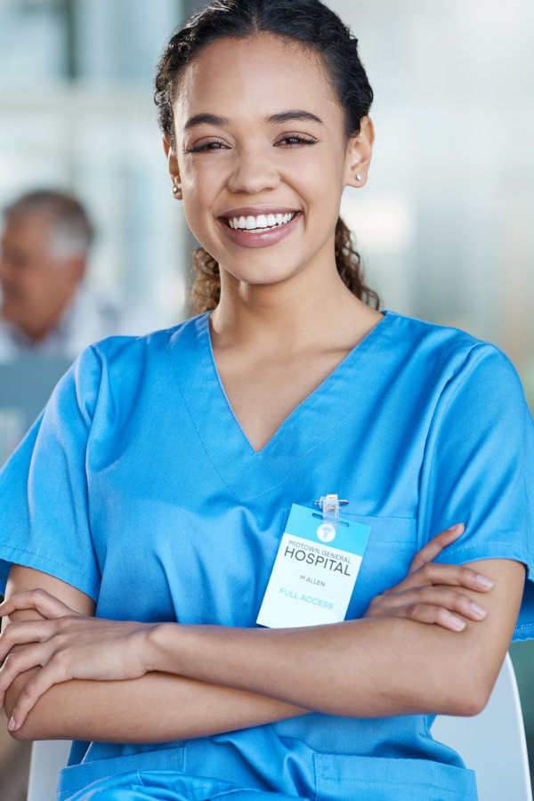 woman smiling