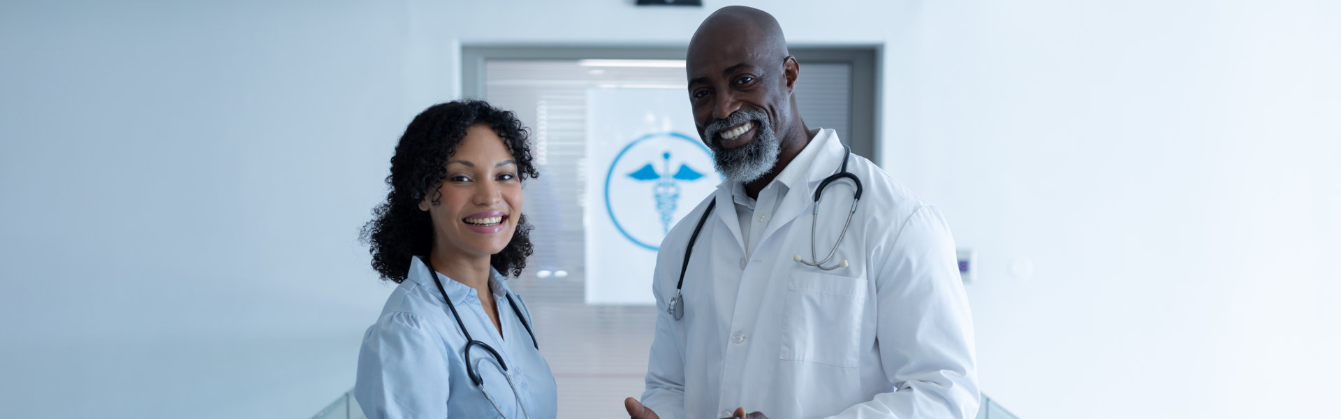 two person smiling